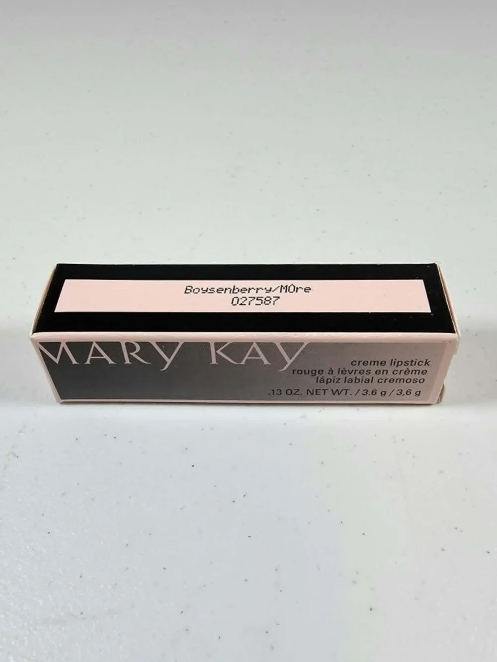 MARY KAY CREME LIPSTICK BOYSENBERRY 027587 .13 OZ DISCONTINUED NEW IN BOX